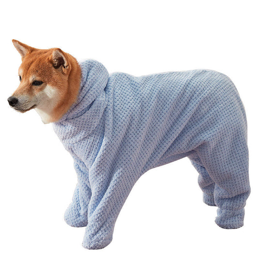 Eco-friendly pet bath towel, quick-drying cotton.